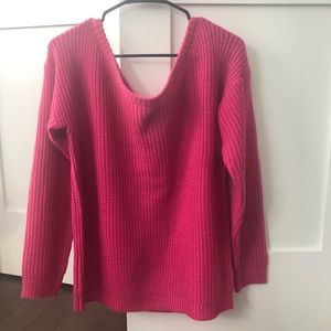 Pink Off-the-shoulder Sweater Missguided